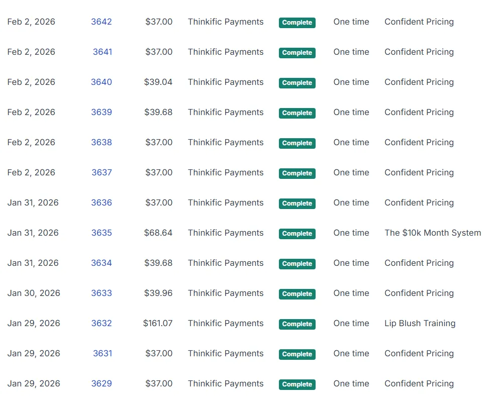 Luxe Beauty & Body Co. testimonial highlighting business growth and clarity through Confident Pricing.