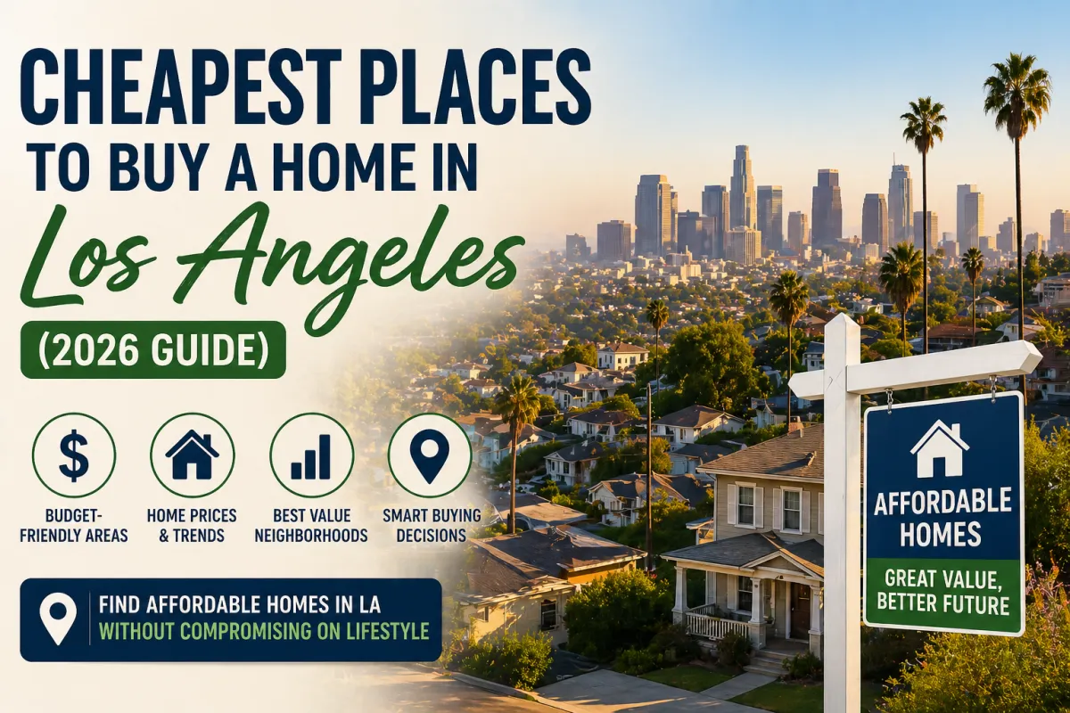 Cheapest Places to Buy a Home in Los Angeles (2026 Guide)