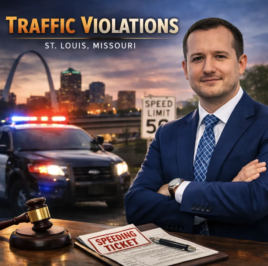 Alex Shenderov traffic violation attorney in St. Louis Missouri defending speeding tickets and moving violations in municipal and state courts