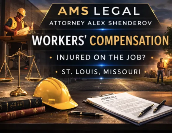 Missouri workers compensation lawyer Alex Shenderov assisting injured employees with medical benefits wage loss and workers comp claims