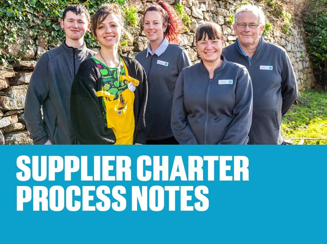 SUPPLIER CHARTER PROCESS NOTES