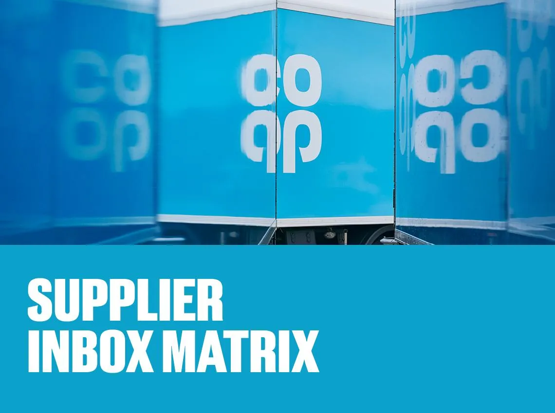 Supplier inbox matrix