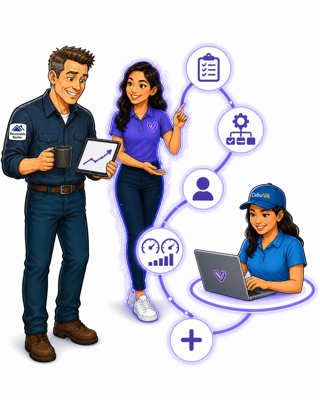 Business growth without hiring using VAOS systems AiRA and CebuVA support