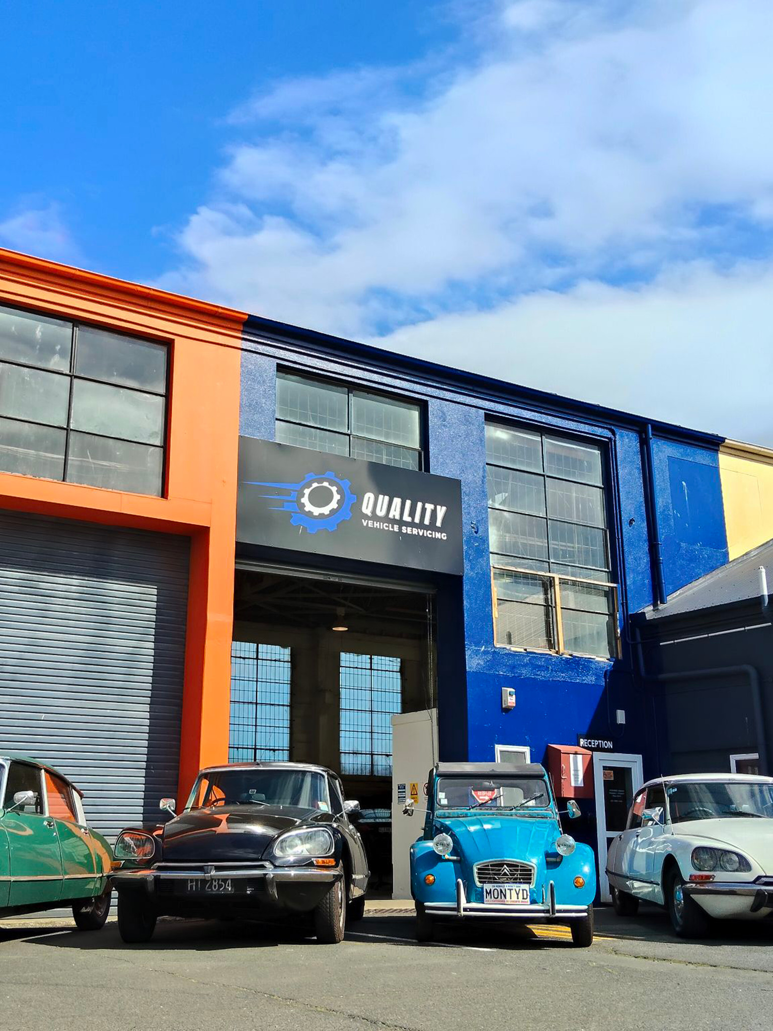 Quality Vehicle Servicing workshop exterior Dunedin mechanical repairs