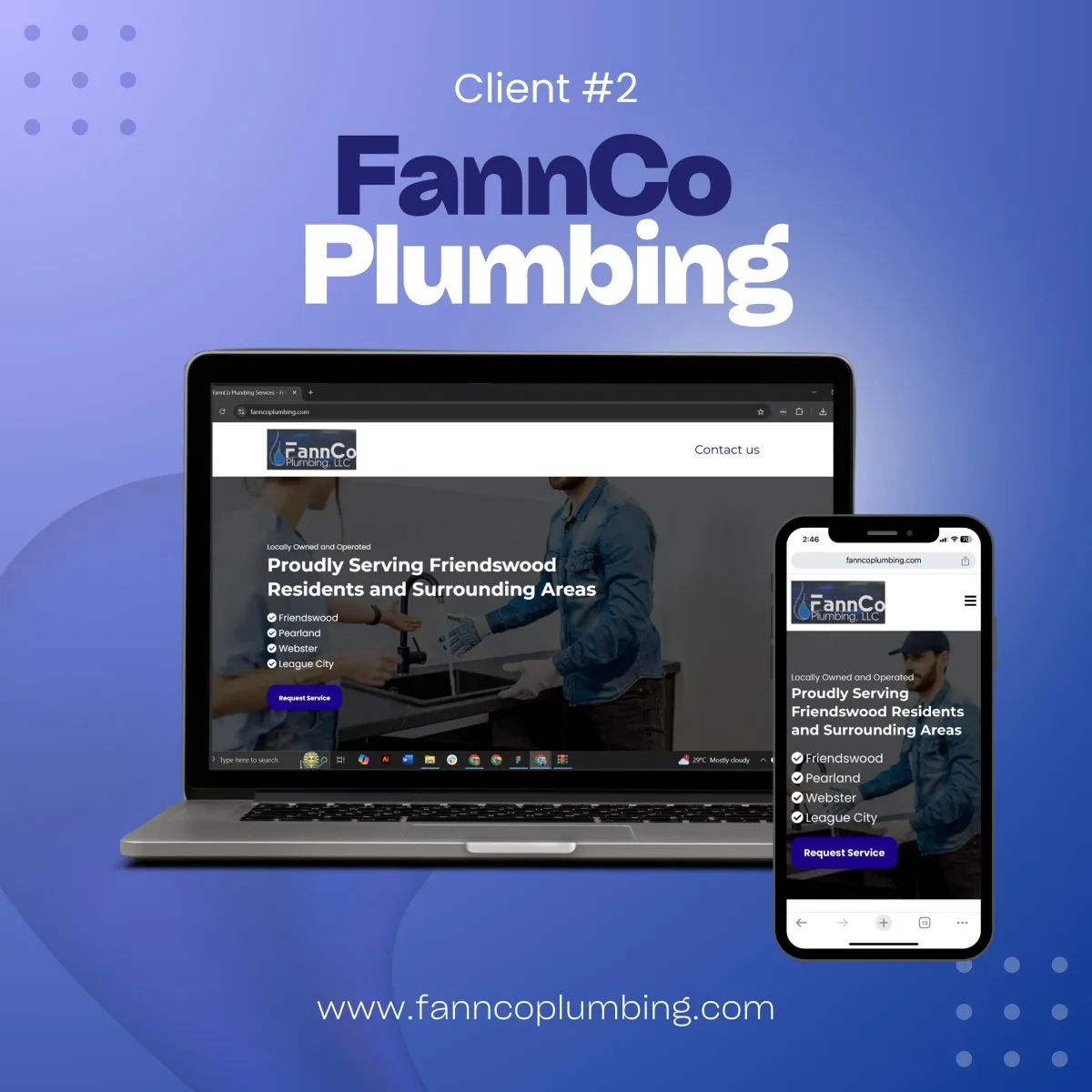 Website development and SEO services for local plumbers