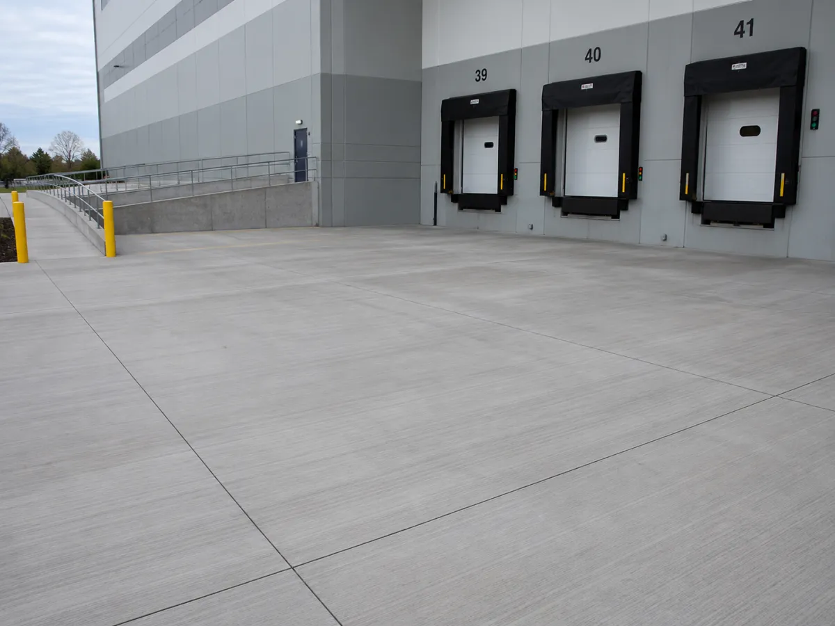 Commercial concrete slab in Milwaukee