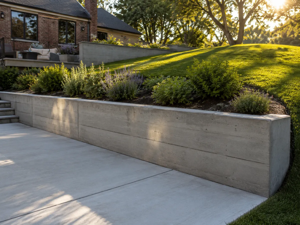 Stamped concrete patio installation in a Milwaukee backyard by Pro Partners Remodeling