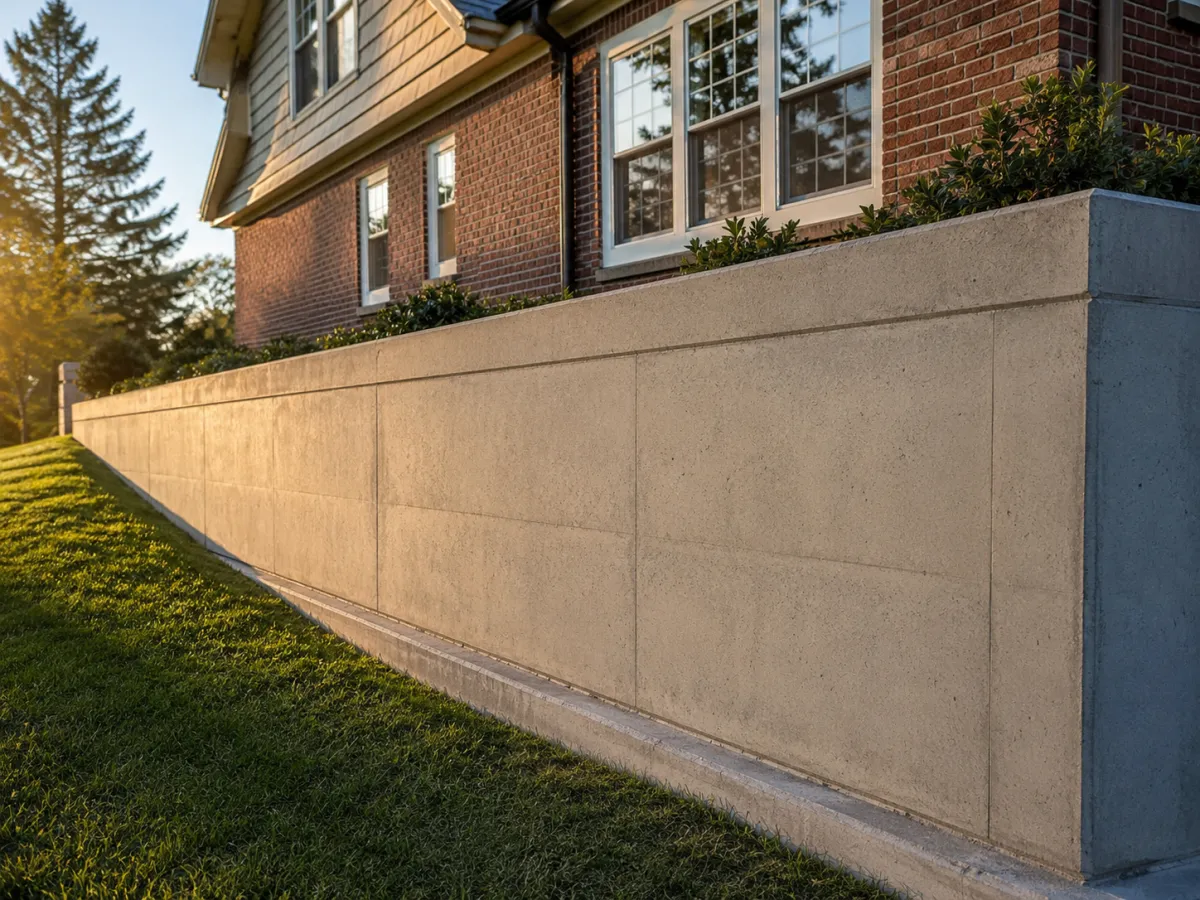 Finished concrete foundation wall on a Milwaukee home by Pro Partners Remodeling
