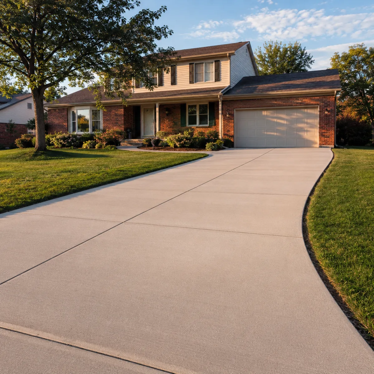 Concrete driveway in Milwaukee by Pro Partners Remodeling