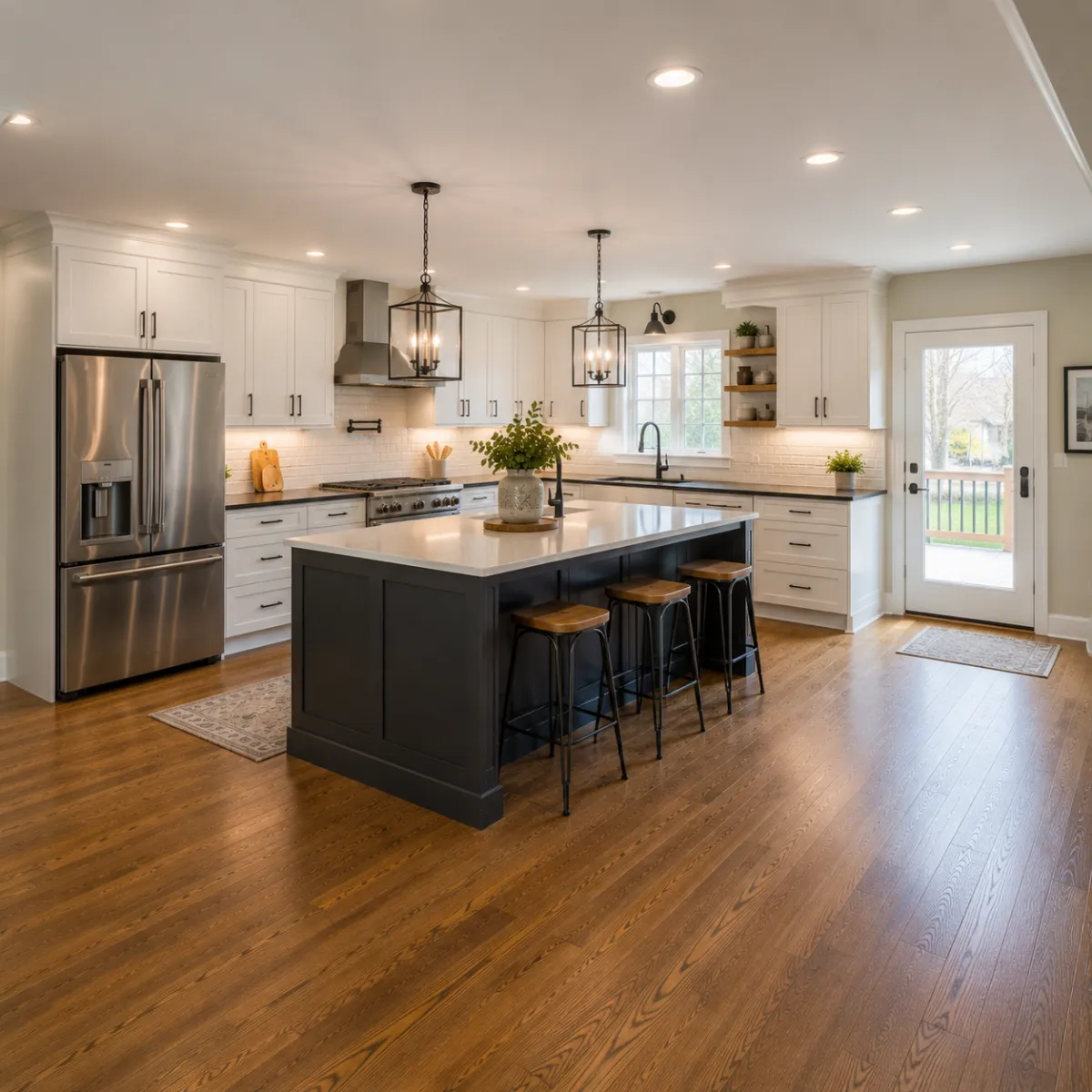Modern kitchen cabinetry detail by Pro Partners Remodeling Milwaukee