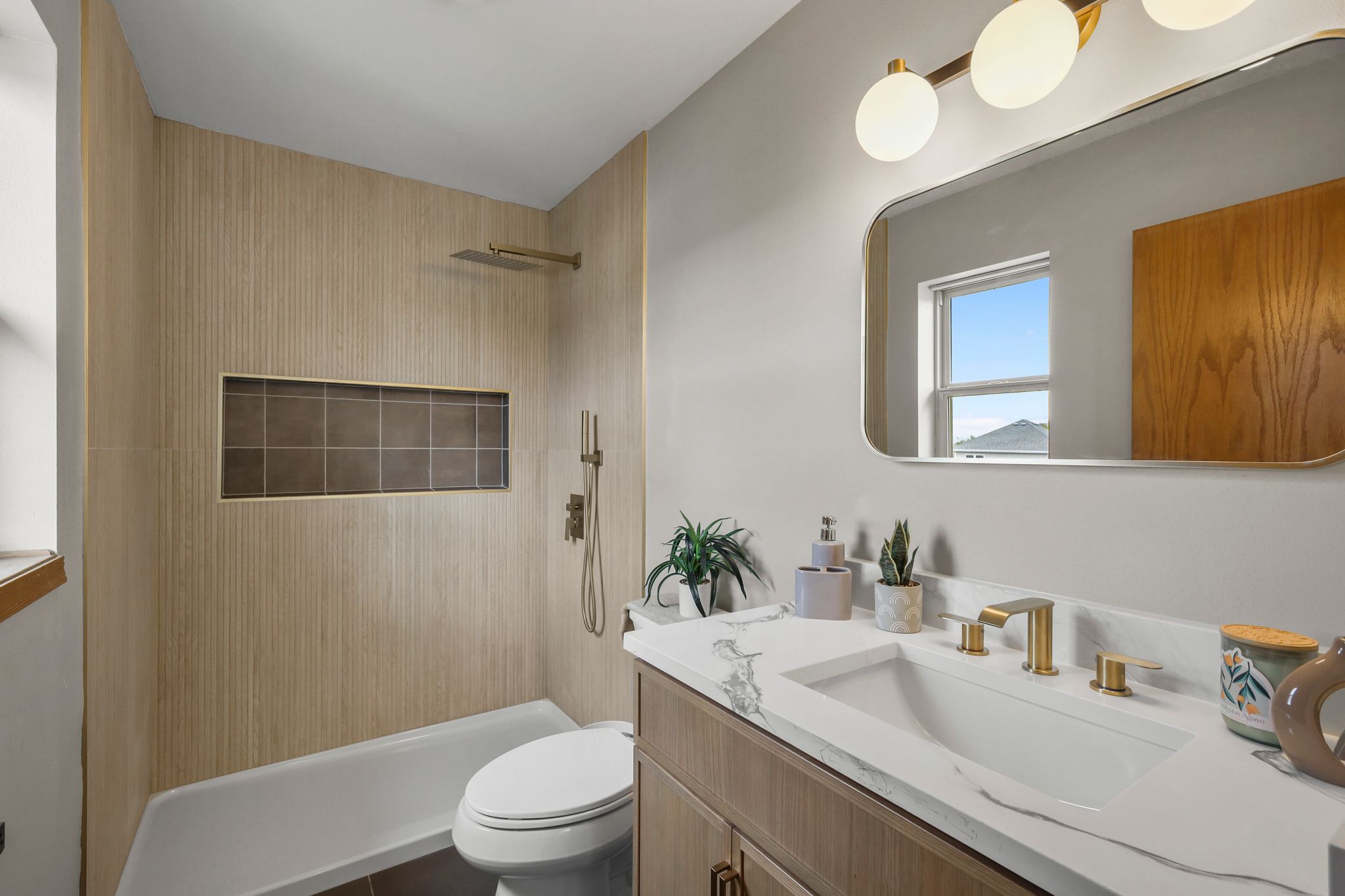 Full primary bathroom renovation in a Milwaukee home by Pro Partners Remodeling