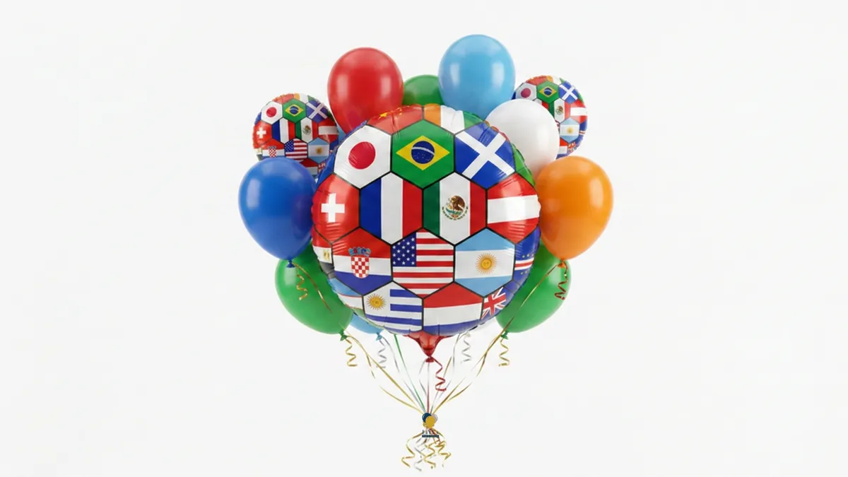 Livis Party Design Soccer Balloon Bundle