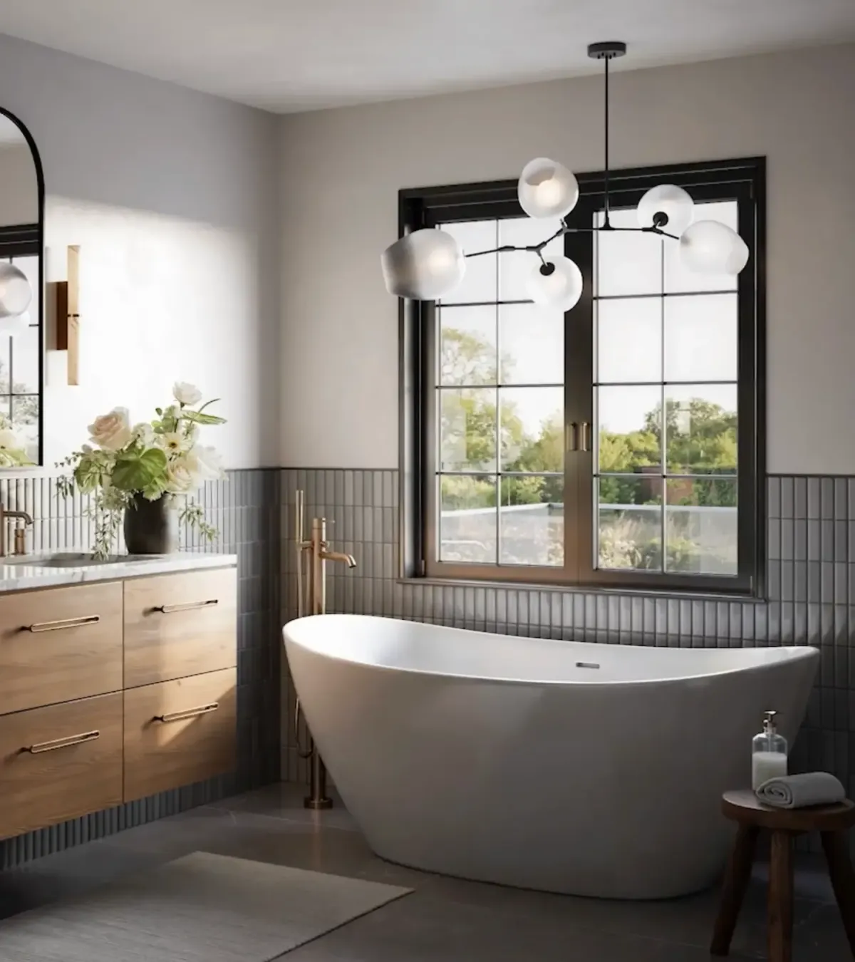 a living room filled with furniture and a fire place