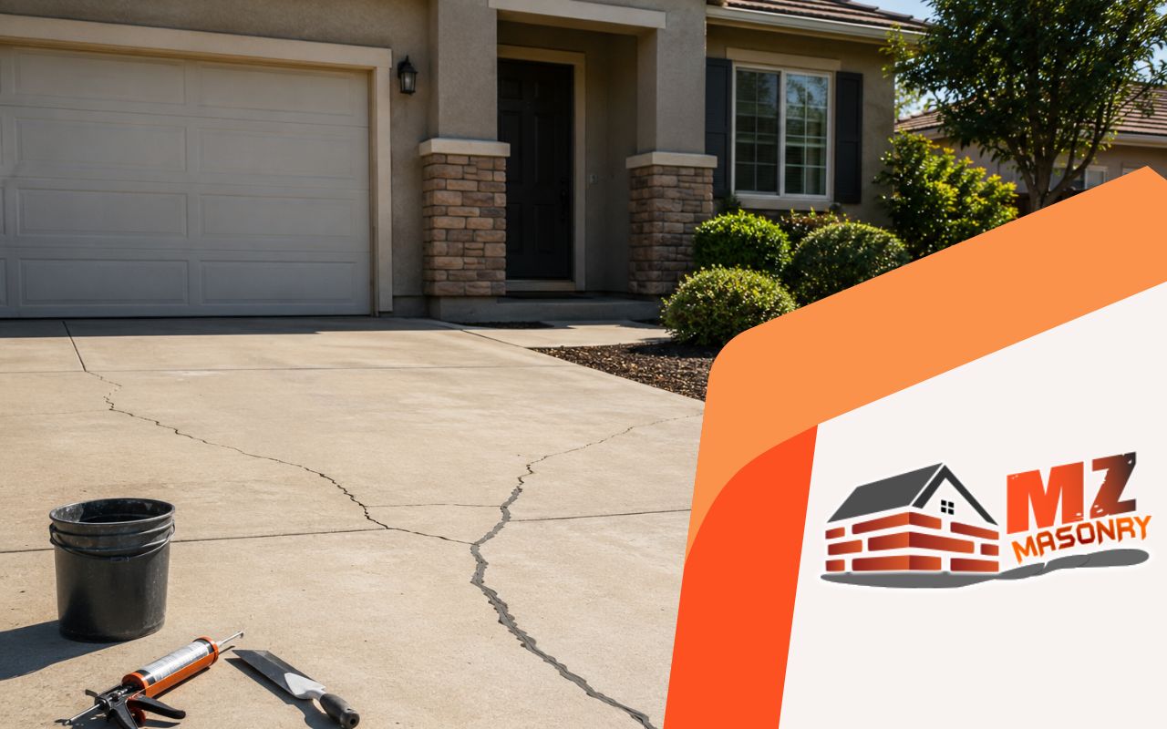 driveway crack repair for small concrete cracks before sealing