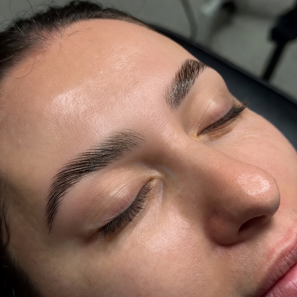 Resultado del laminado de cejas