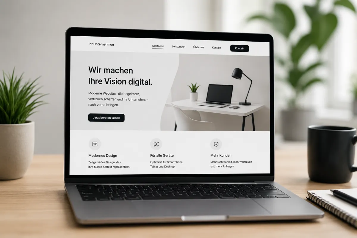 Professionelle Starter-Webseite für Existenzgründer und kleine Unternehmen