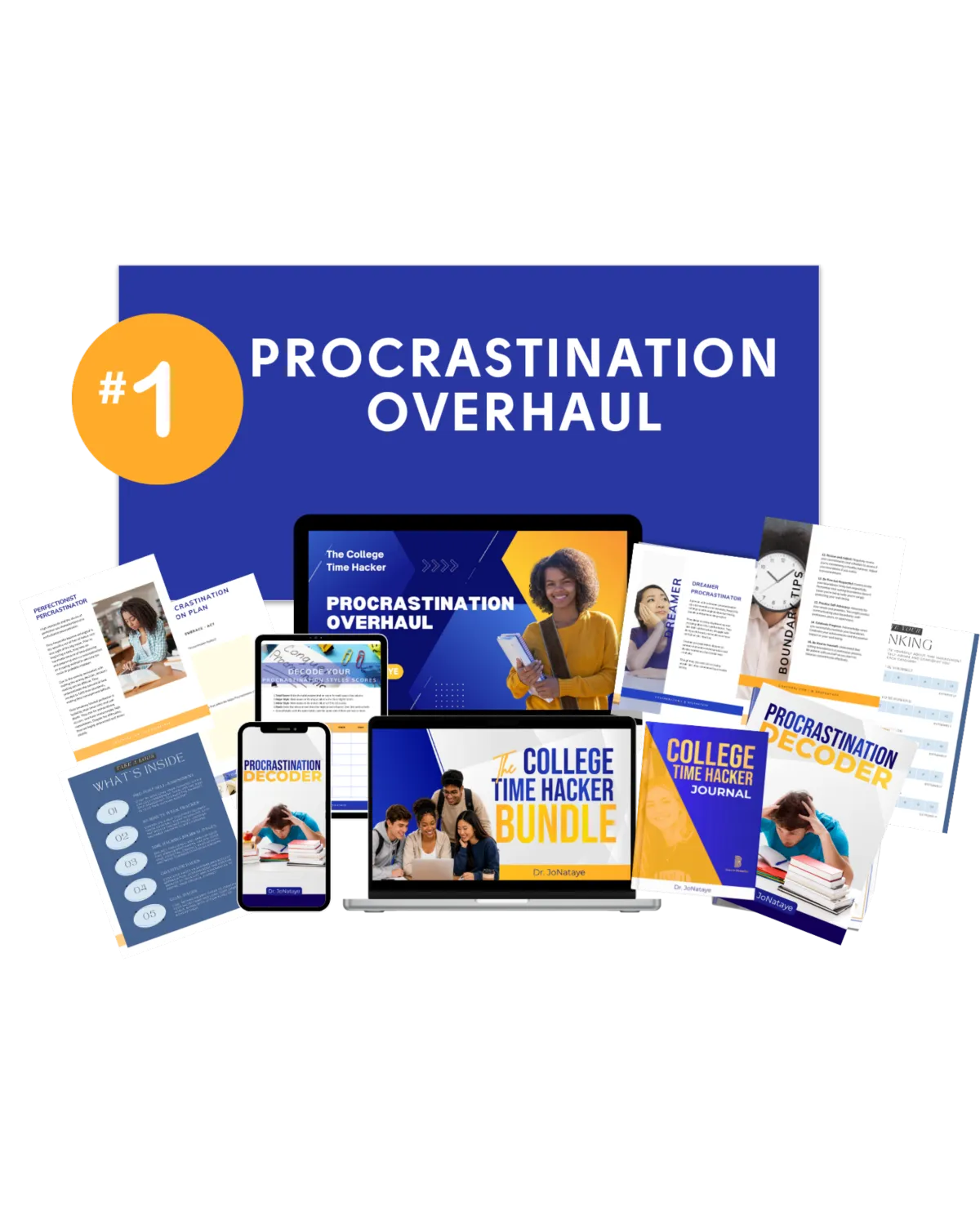 Procrastination Overhaul Mockup - Coach Dr J - JoNataye Prather