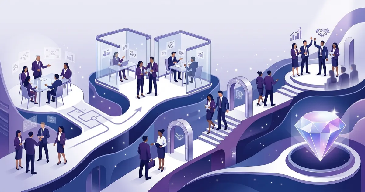 Desarrollo de habilidades comerciales mediante inteligencia artificial y práctica continua.