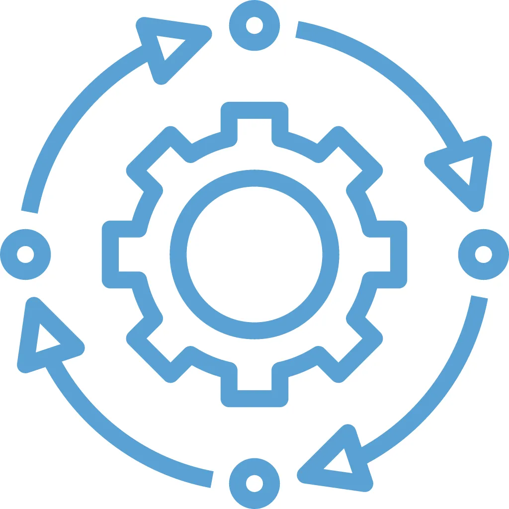 Gear icon symbolizing a proven system or method
