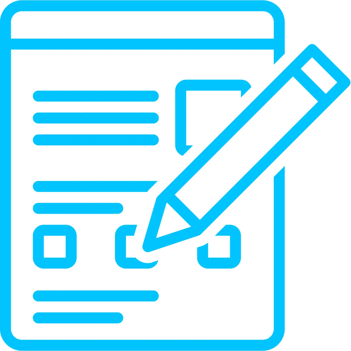 Apply for a website form icon by Fulfilled Social Agency