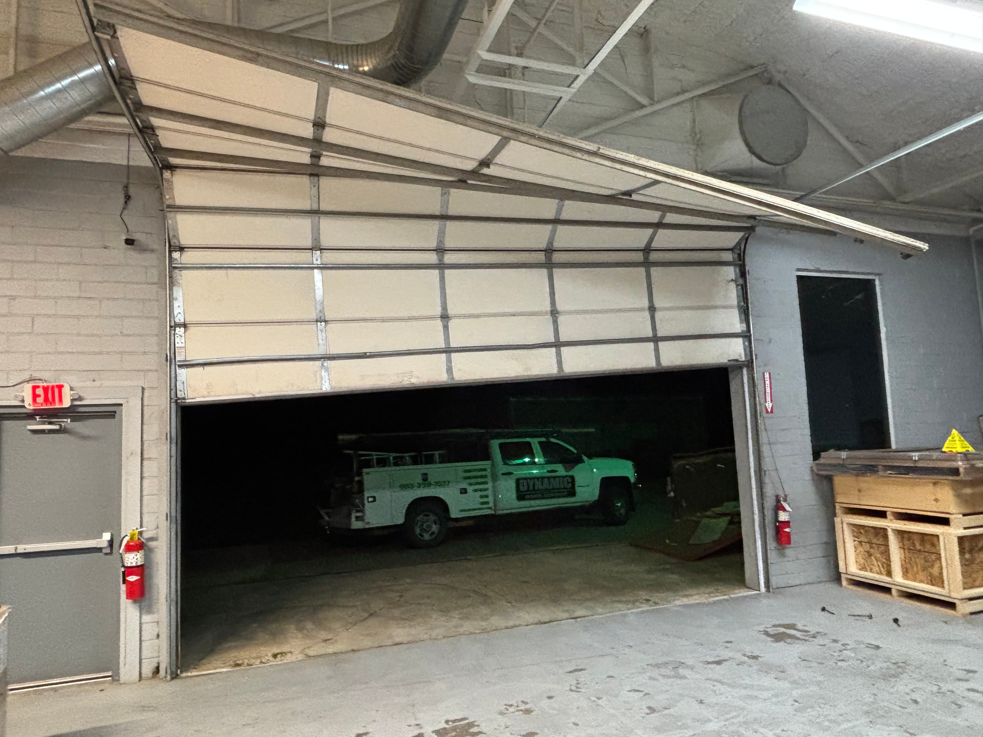 broken garage door