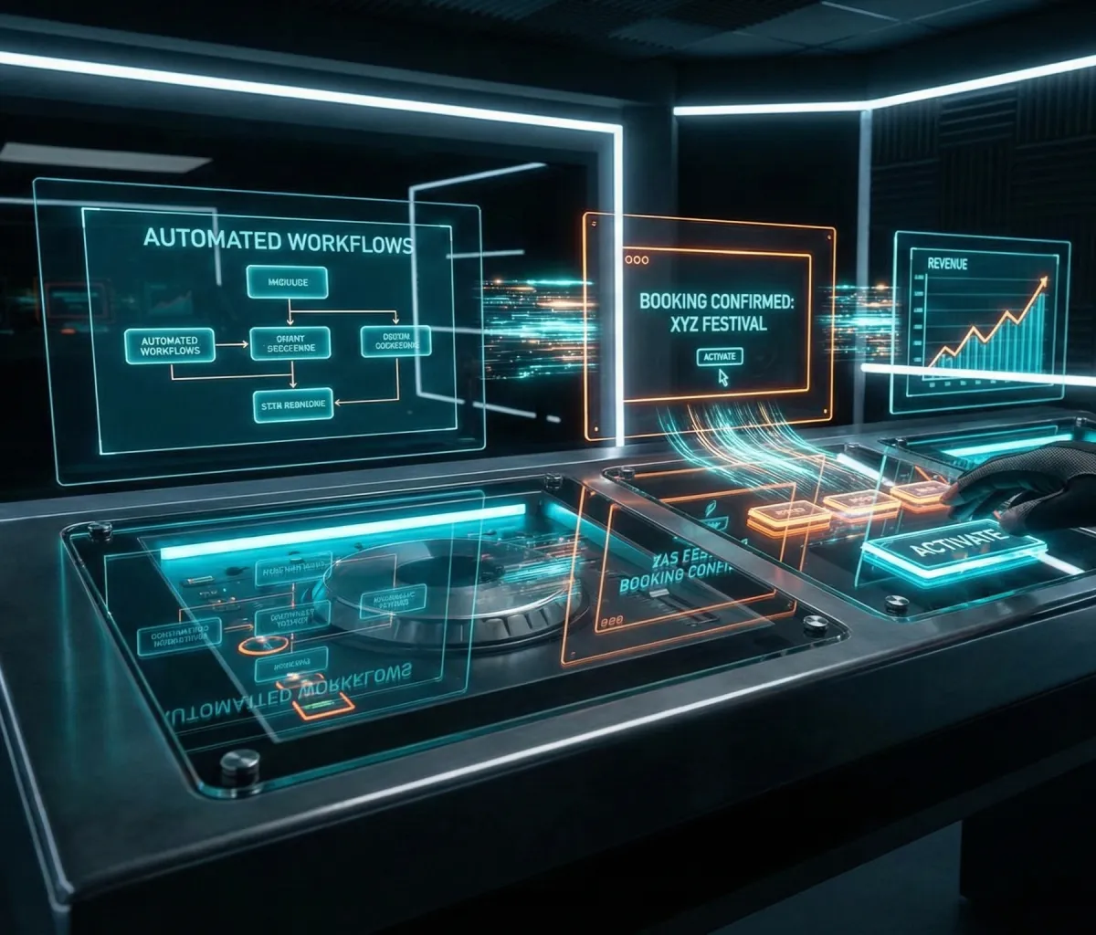 Automated music business command center