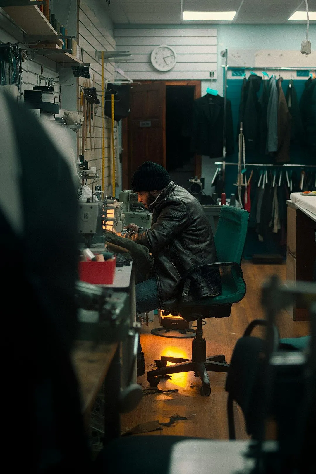 red yellow green and blue striped textile