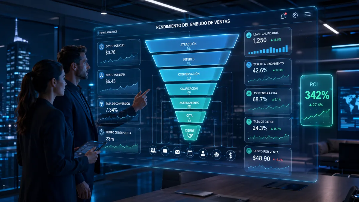 ¿Cómo medir el rendimiento de un funnel de ventas en una pyme y qué métricas son clave?