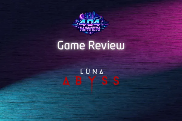Luna Abyss logo on 404Haven branded background