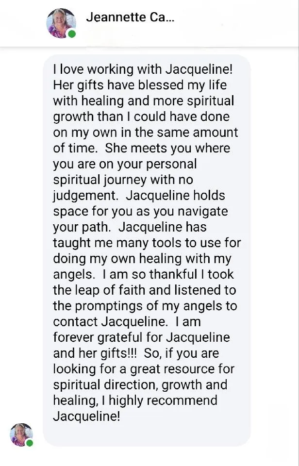 Jacqueline Jenson Testimonial