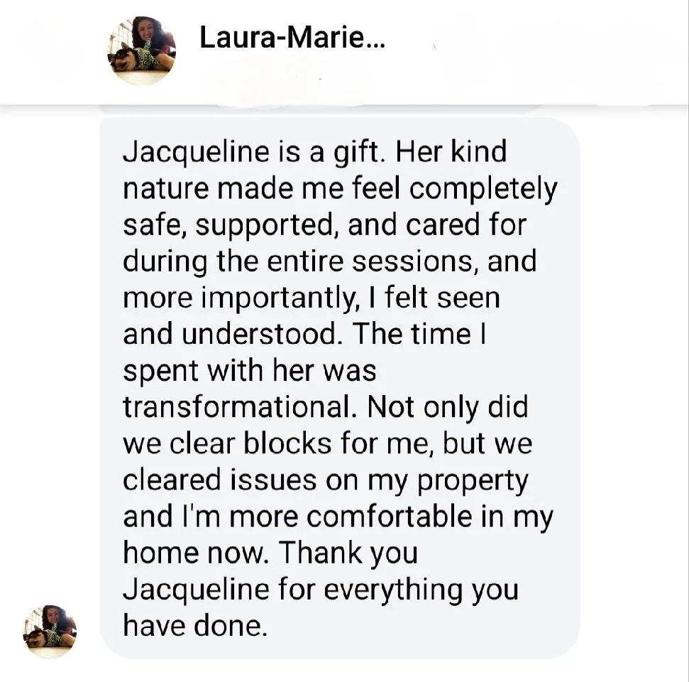 Jacqueline Jacqueline Jenson Testimonial