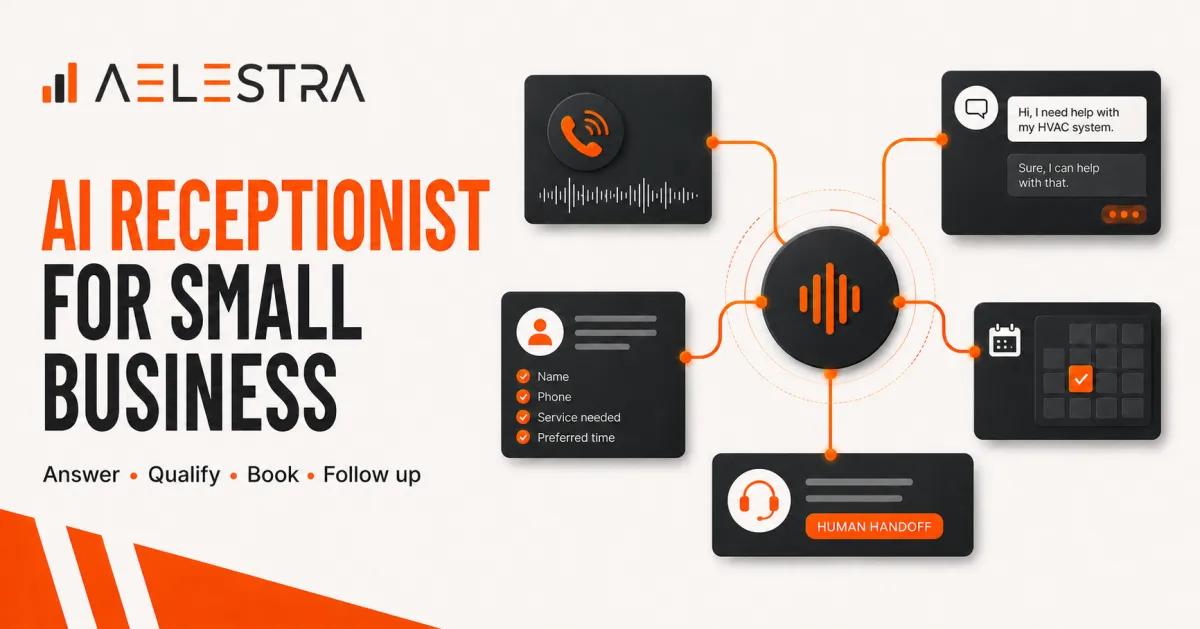 AI Receptionist for Small Businesses: What It Does, Costs, and How to Set It Up