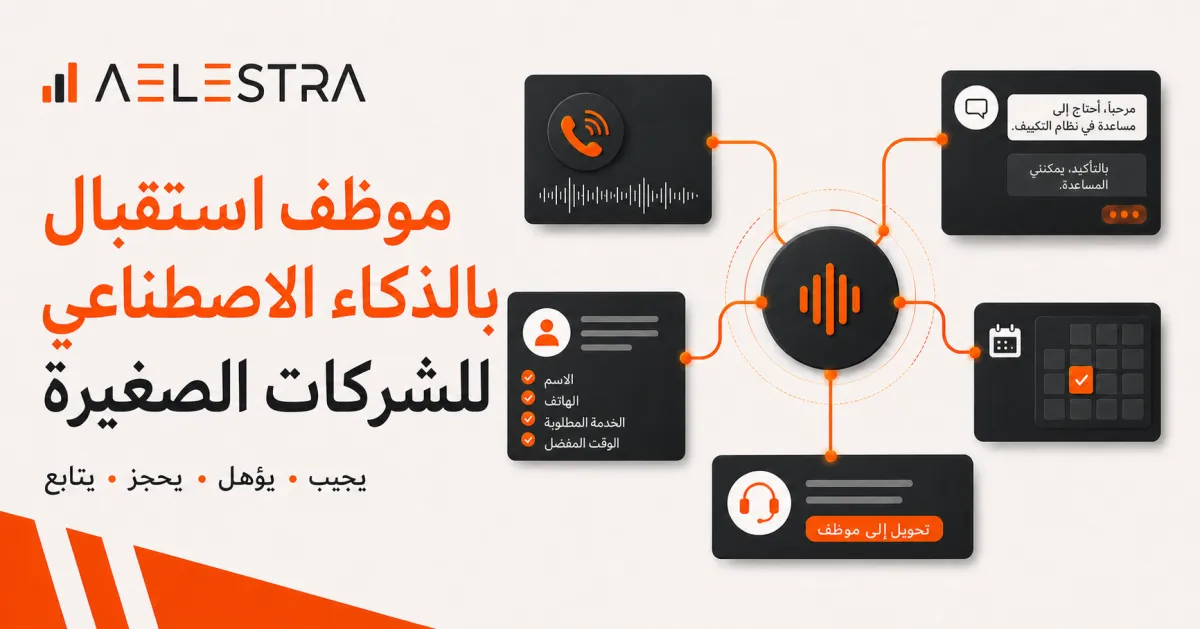 موظف الاستقبال بالذكاء الاصطناعي للشركات الصغيرة: المهام والتكلفة وخطوات الإعداد