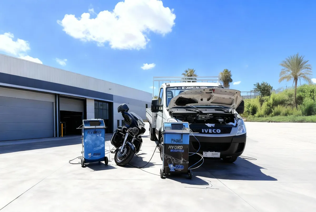 A car parked in front of a store filled with items