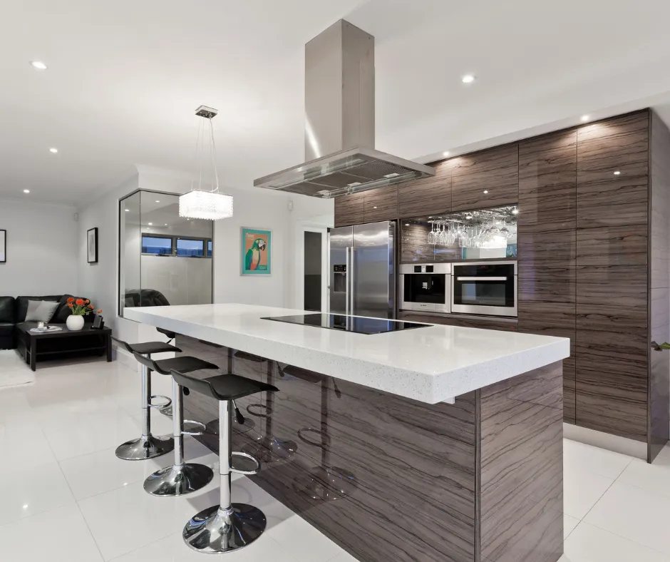 white and black wooden kitchen cabinet