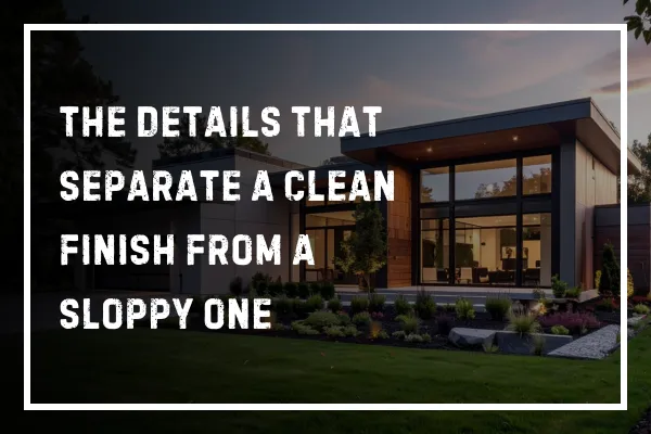 The Details That Separate a Clean Finish from a Sloppy One
