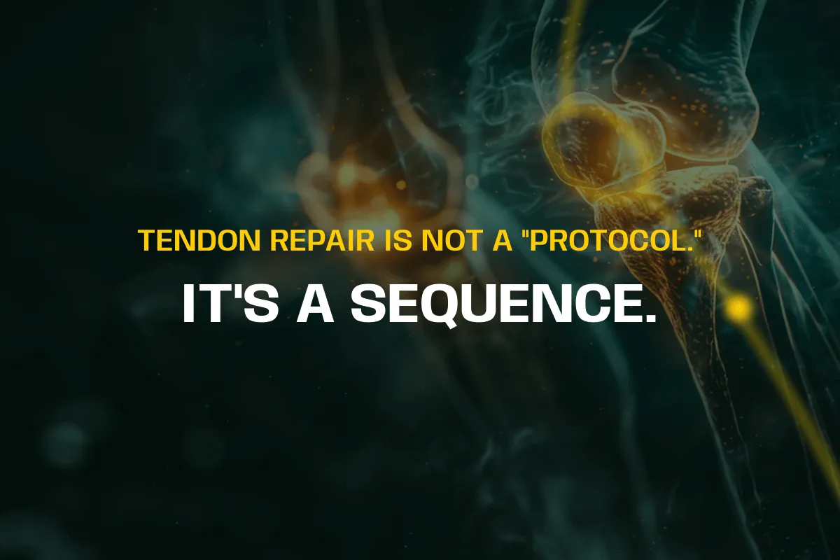 Tendon Repair Is Not a “Protocol.” It’s a Sequence.
