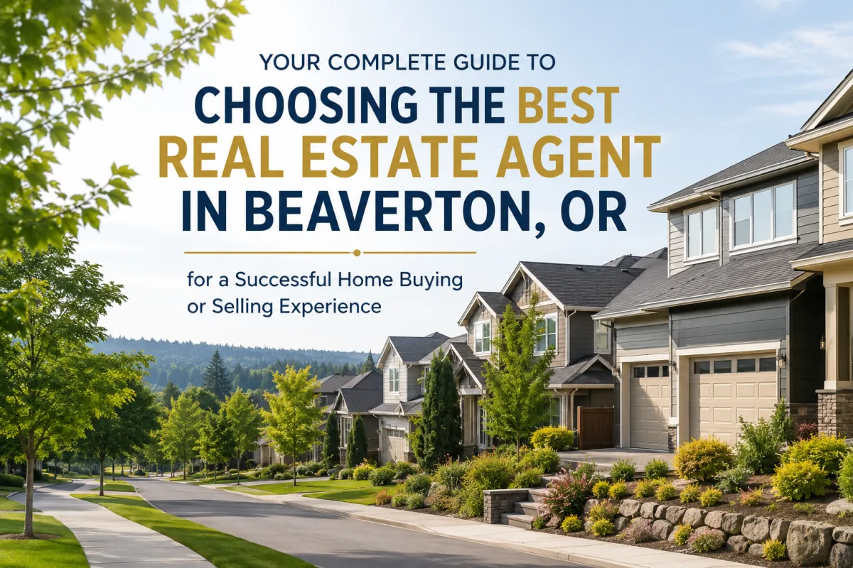 Best Real Estate Agent in Beaverton, OR helping buyers and sellers find success in the local housing market with expert real estate guidance.