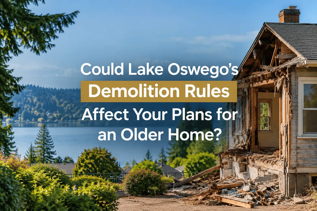 Lake Oswego older home with demolition planning considerations