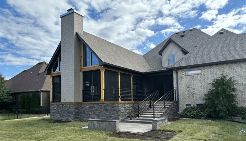 Multi-level deck design in Franklin combining style, function, and durable materials for outdoor living.
