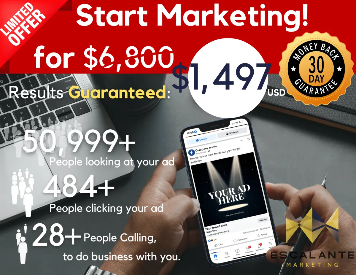 Escalante Marketing 97 special guarantee 3000 customers