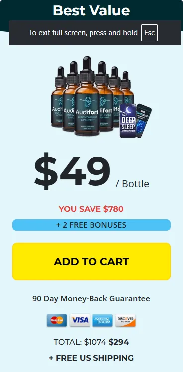 audifort buy 6 bottles