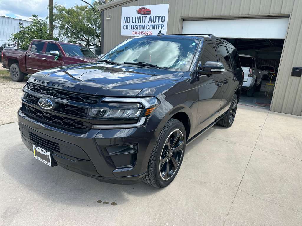Professional collision repair on a late-model vehicle
