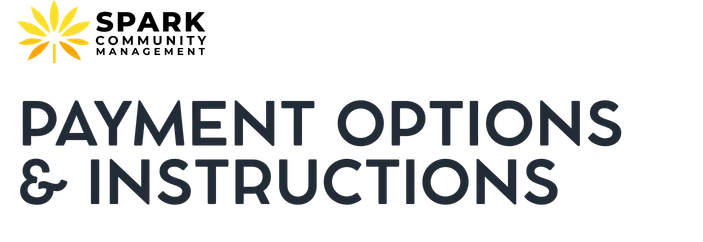 Payment Options & Instructions