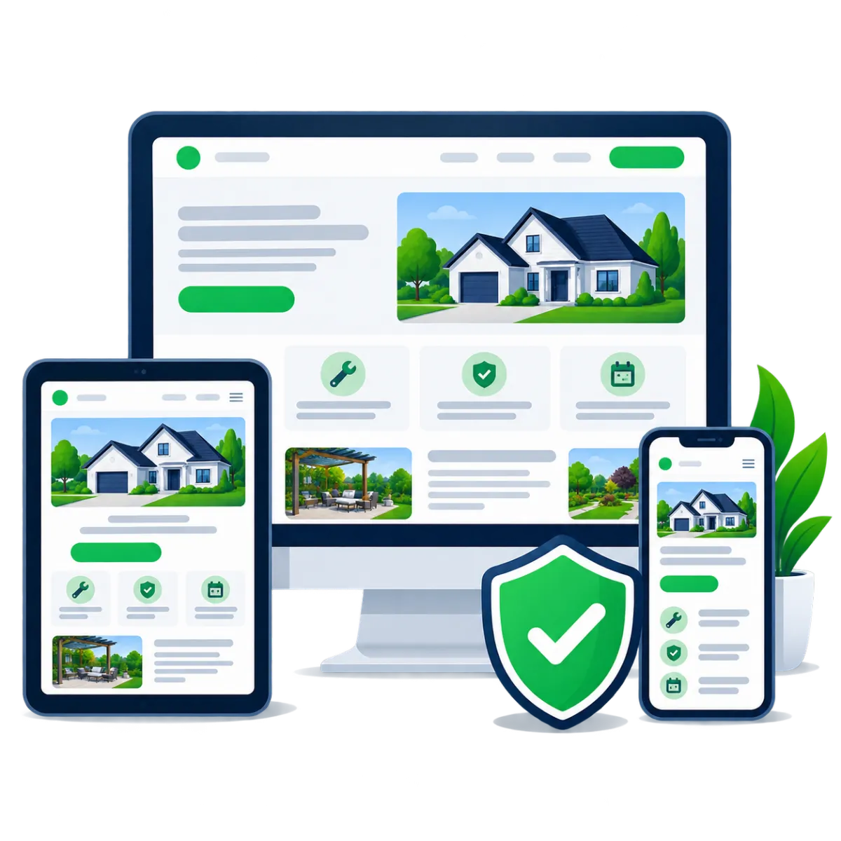 look professional online for your home service business