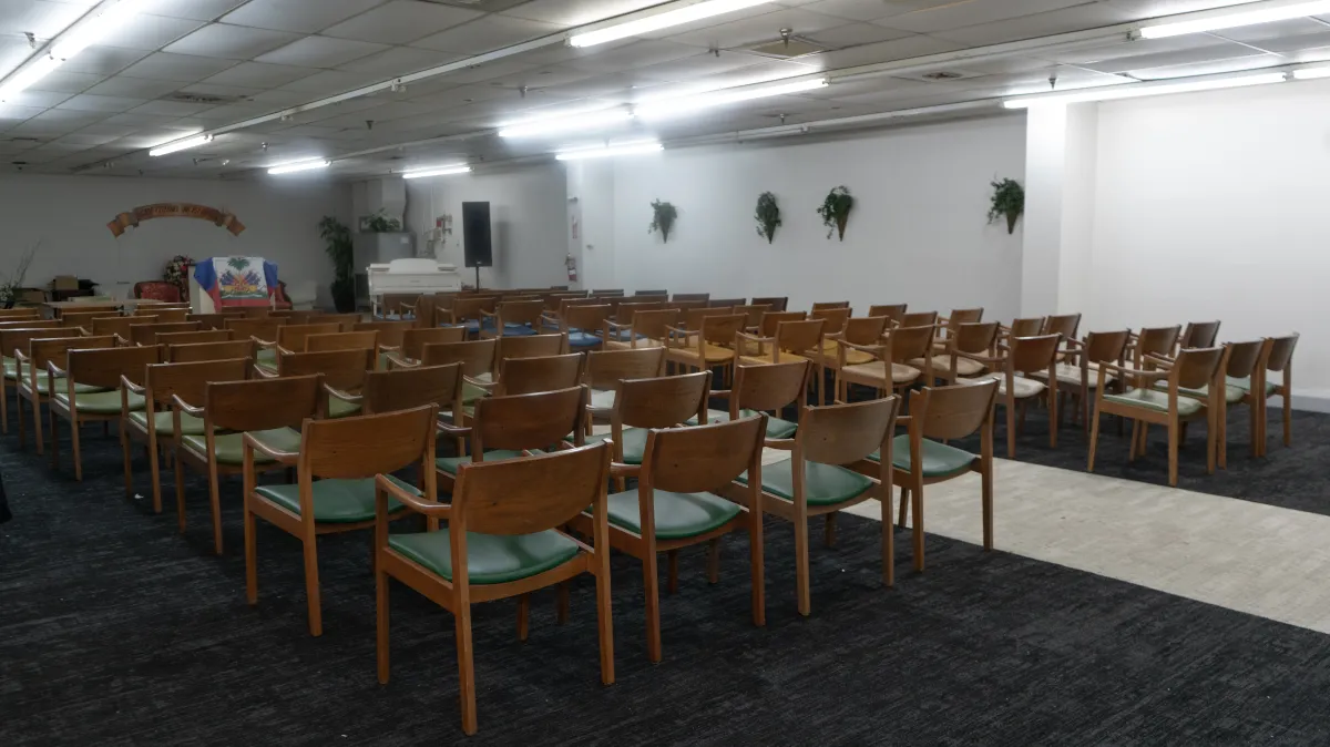 Small Chapel set for an intimate ceremony in Orlando