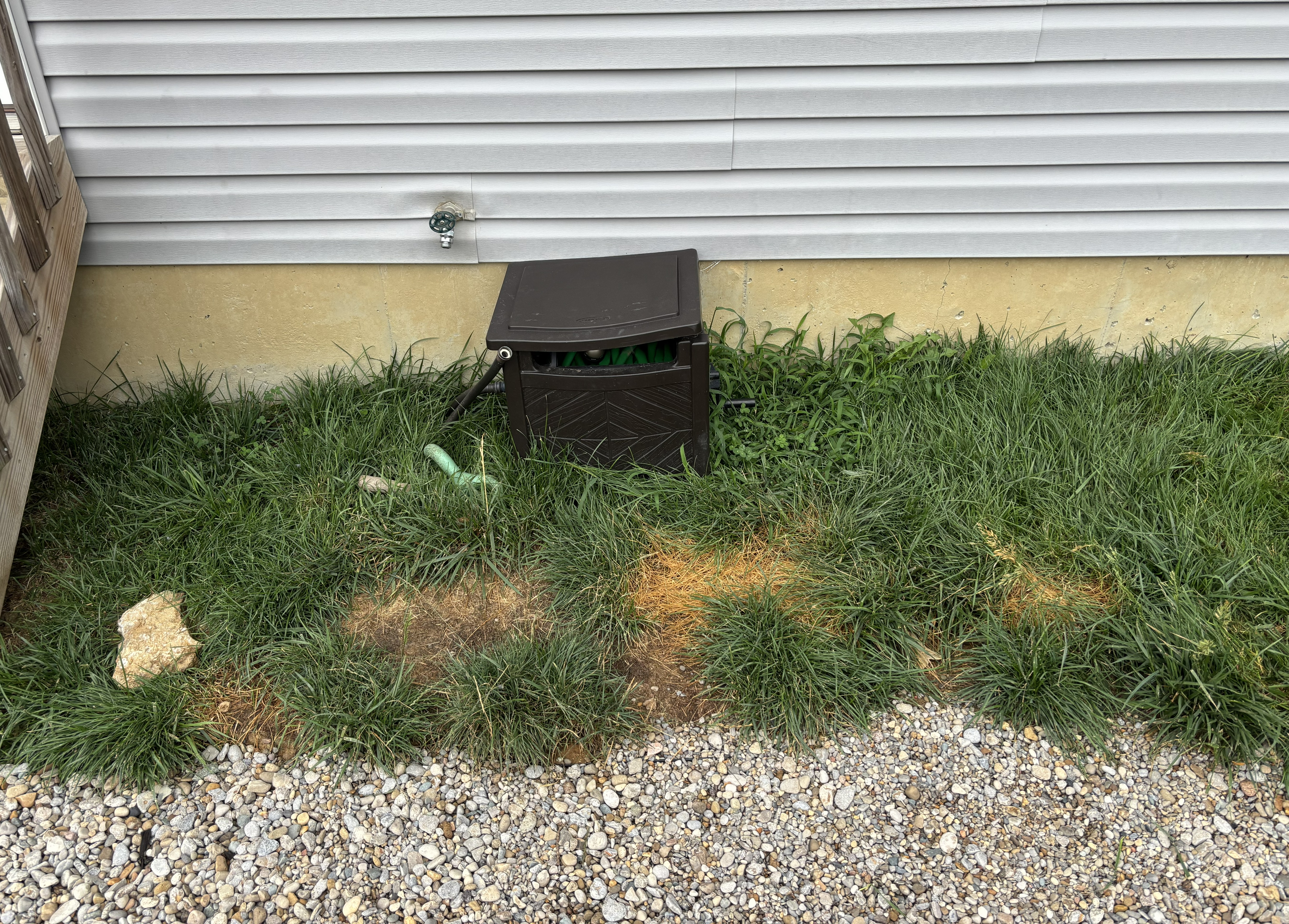 mulch bed install before