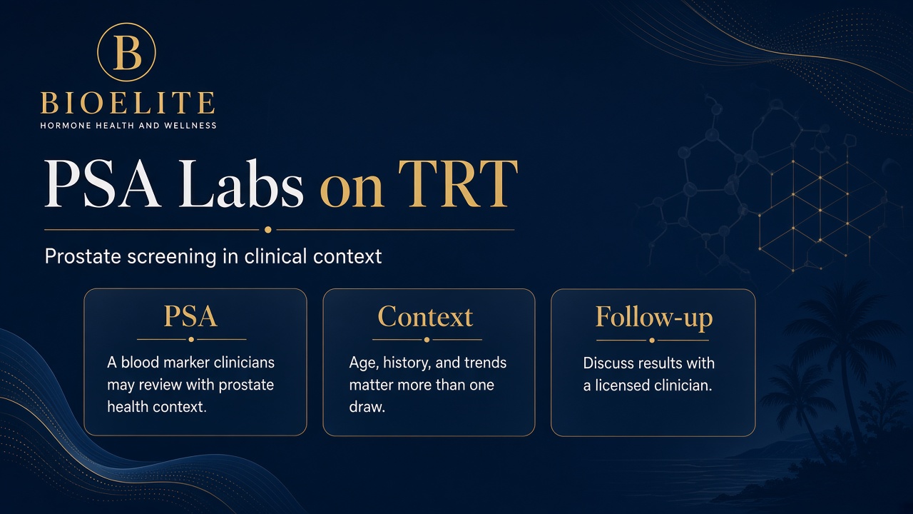 PSA Labs on TRT: Prostate Screening Context