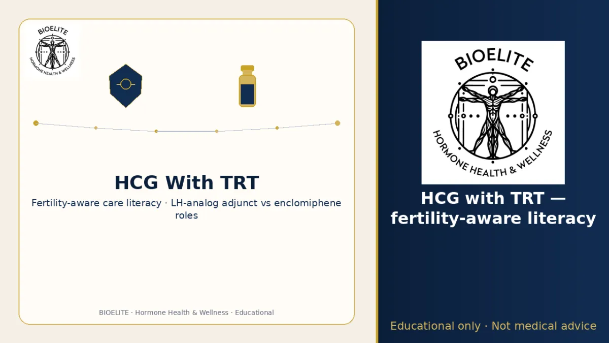 HCG With TRT: Fertility-Aware Care Explained