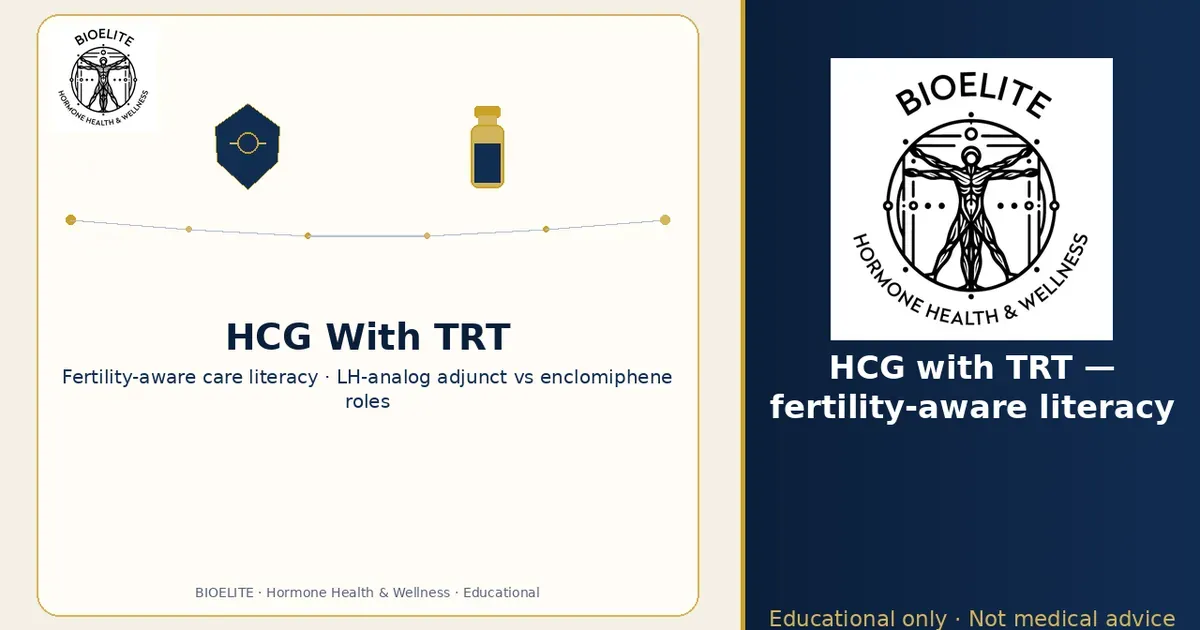 hCG With TRT: Fertility-Aware Care | BIOELITE